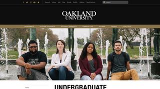 OU Undergraduate Admissions - Undergraduate ... - Oakland University