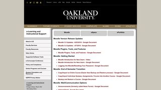 Moodle - Oakland University