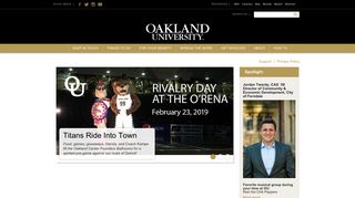 Oakland University Alumni Engagement - Home