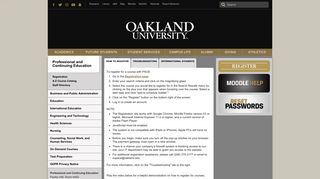 How to Register - Oakland University