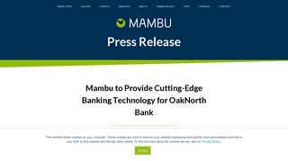 Mambu to Provide Cutting-Edge Banking Technology for OakNorth Bank