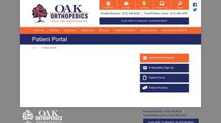 Patient Portal | OAK Orthopedics