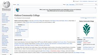 Oakton Community College - Wikipedia