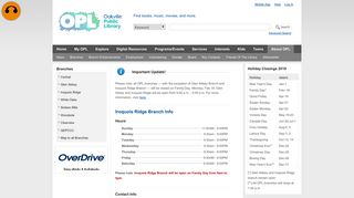 OPL : Branch Info - Oakville Public Library