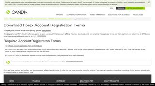 OANDA Australia Pty Ltd | Download Forex Account Registration ...