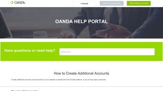 How to Create Additional Accounts - oanda