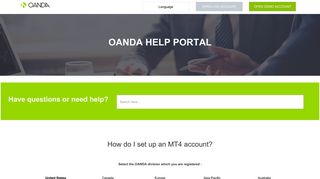 How do I set up an MT4 account? - oanda