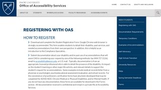 Registering with OAS | Emory University | Atlanta GA
