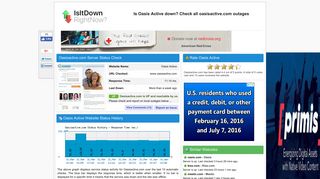 Oasisactive.com - Is Oasis Active Down Right Now?