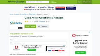 Oasis Active Questions & Answers - ProductReview.com.au