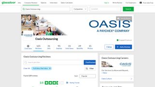 Oasis Outsourcing Reviews | Glassdoor