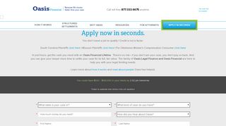 Apply In Seconds - Oasis Financial