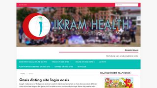 Oasis dating site login oasis - IKRAM Health