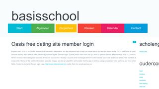 Oasis free dating site member login - Keizer Karel