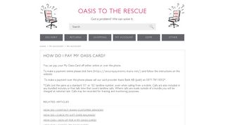 HOW DO I PAY MY OASIS CARD? – Oasis