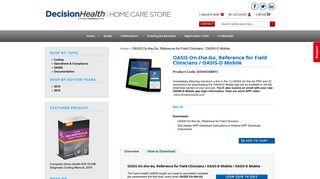 OASIS On-the-Go, Reference for Field Clinicians / OASIS-D Mobile