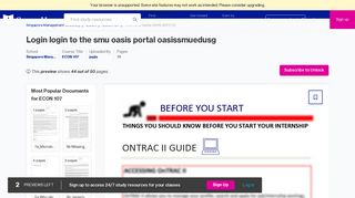 Login Login to the SMU Oasis portal oasissmuedusg Click on the ...