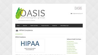 HIPAA Compliance - Oasis Technologies Group, LLC