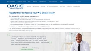 Electronic W-2s from Oasis - Oasis Outsourcing, Inc