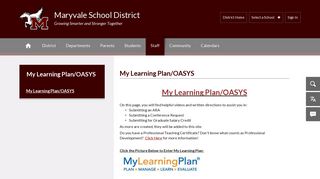 My Learning Plan/OASYS - Maryvale School District