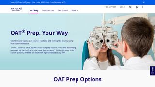 OAT Test Prep Study Options | Kaplan Test Prep