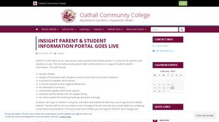 INSIGHT Parent & student information portal goes live | Oathall ...