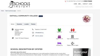 Oathall Community College, Haywards Heath | Schools Insight