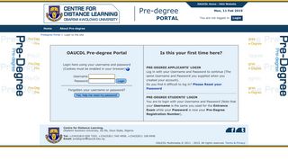 Login - Centre for Distance Learning, Obafemi Awolowo University ...