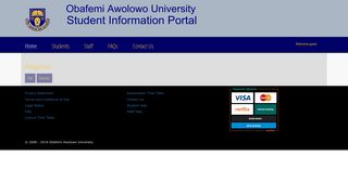Obafemi Awolowo University - OAU Eportal