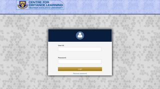 Obafemi Awolowo University, Center for Distance Learning: Login