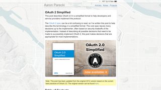 OAuth 2 Simplified • Aaron Parecki