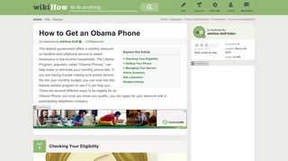 How to Get an Obama Phone: 11 Steps (with Pictures) - wikiHow