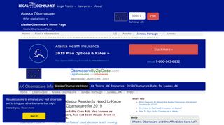 Obamacare Info For Alaska - LegalConsumer.com