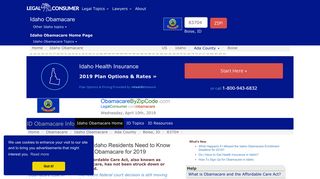 Obamacare Info For Idaho - LegalConsumer.com