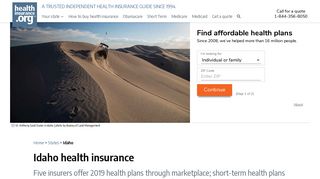 Idaho health insurance: find affordable coverage | healthinsurance.org