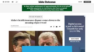 Idaho & Obamacare: 1 word will define fate of insurance play | Idaho ...