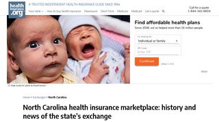 North Carolina health insurance marketplace: history and news of the ...