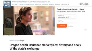 Oregon health insurance marketplace: history and news of the state's ...
