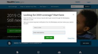 HealthCare.gov: Get 2019 health coverage. Health Insurance ...