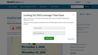 Key Health Insurance Deadlines for 2017 Marketplace | HealthCare.gov