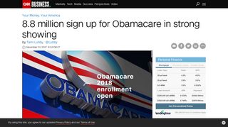 8.8 million sign up for Obamacare in strong showing