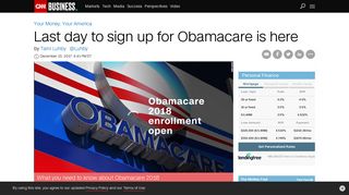 Last day to sign up for Obamacare is here - Business - CNN.com