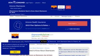 What Arizona Residents Need to Know About Obamacare for 2019