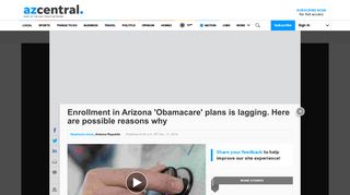 Arizona enrollment in 'Obamacare' plans is down as deadline ...