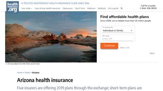 Arizona health insurance: find affordable coverage | healthinsurance.org