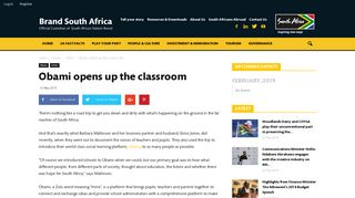Obami opens up the classroom | Brand South Africa