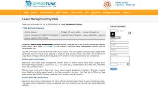 Leave Management System, Payroll Appraisal, Online HRMS ...