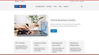 Online Business Centre (OBC) | Canada Post