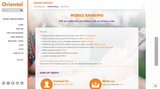 Mobile Banking - Oriental Bank