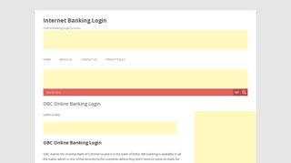 OBC Online Banking Login | How to login to OBC Bank ...